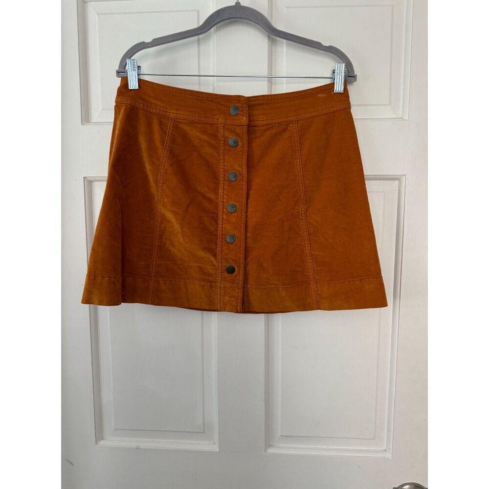 Madewell Orange Mini Skirt